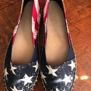 Sherry Top-Sider Patriotic Espadrille Flats